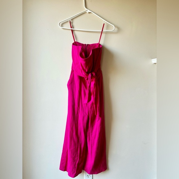 MAEVE | Anthropologie strapless Brin jumpsuit Fuschia | 2 - Picture 7 of 10